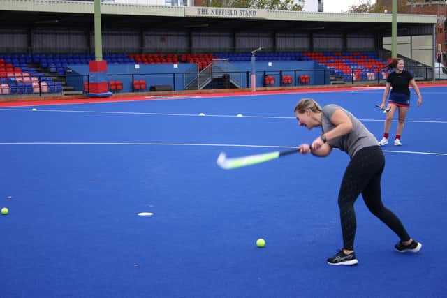 A sailor from HMS Queen Elizabeth taking part in the ship's sports day event in Portsmouth. Photo: Royal Navy