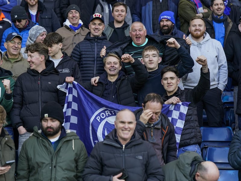 Enjoying Pompey's first trip to West Brom in more than 16 years.