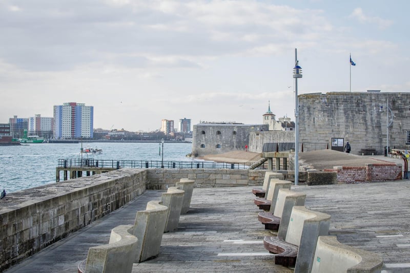 A view from Old Portsmouth on March 31, 2020