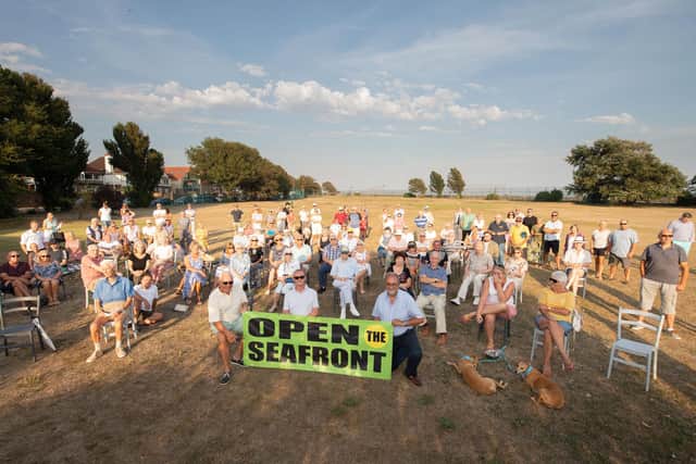 More than 200 residents protested against the seafront road closures earlier this year.
Picture Credit: Keith Woodland