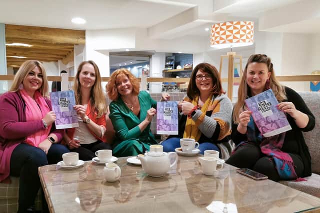 Nikki Tapley, Alexis Marz, Jane Cooke, Jo Lockwood, Annelies James, who are all co-authors of the new book The Female Edge, which is aimed at helping women in business. 