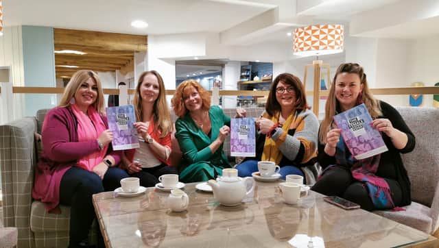 Nikki Tapley, Alexis Marz, Jane Cooke, Jo Lockwood, Annelies James, who are all co-authors of the new book The Female Edge, which is aimed at helping women in business. 