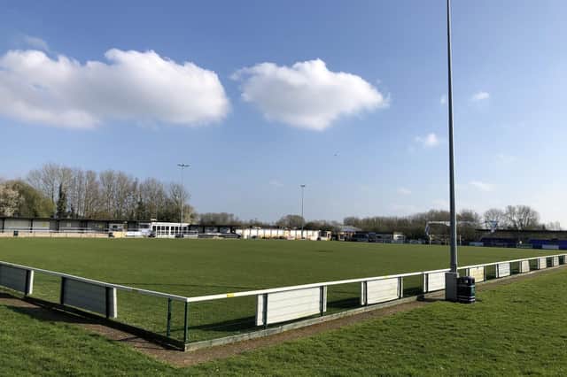 AFC Portchester would use a £25,000 Buildbase windfall to make stadium improvements at The Crest Finance Stadium and create a memorial garden area. Pic: Graeme Moir.