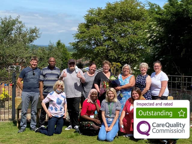 The Voyage team at Broadview care home are thrilled at the outstanding inspection