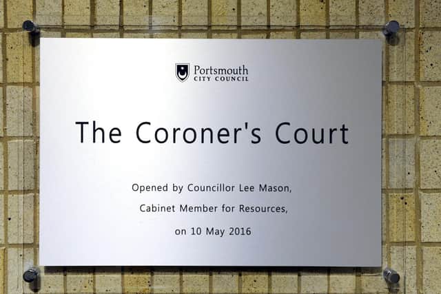 The Coroner's Court in Guildhall Square, Portsmouth, Hampshire 
Picture: Malcolm Wells (180405-3355)