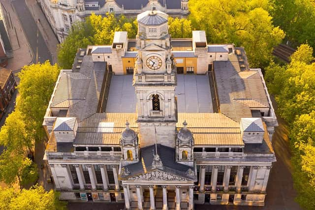 Portsmouth Guildhall. Picture: Solent Sky Services