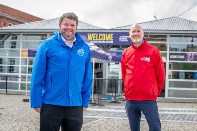 Dominic Jones, CEO of the Mary Rose Trust and Matthew Sheldon, Director of Museum Operations. Picture: Habibur Rahman