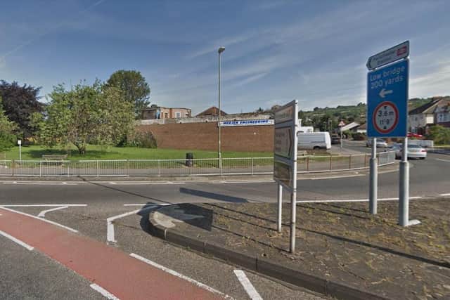 The site of the sheltered accommodation - with the now demolished engineering firm.