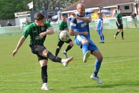 Harvest (blue) v Andover New Street Swifts. Picture by Ian Grainger.