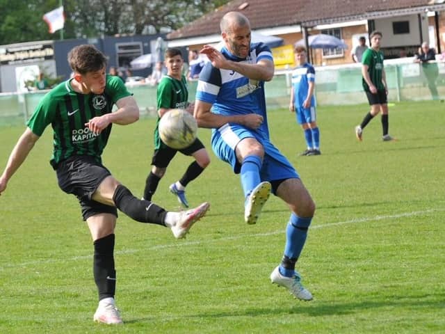 Harvest (blue) v Andover New Street Swifts. Picture by Ian Grainger.