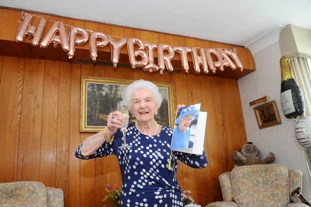 Norma Waldren from Baffins, celebrated her 100th birthday on Tuesday, April 26 at her home.
Picture: Sarah Standing (260422-2481)