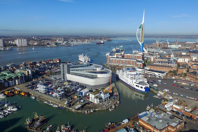 Next up is The Camber Dock, a vital part of Portsmouth's heritage as home to the city's oldest commercial docks. A variety of fresh fish and seafood are available to buy at the quaysides.