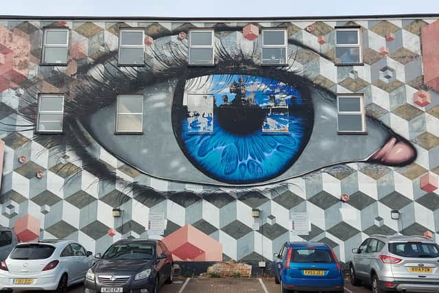 Mural by My Dog Sighs and Snub23 on Goldsmith Avenue, Milton, November 18, 2021. Picture by Chris Broom