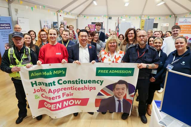 Alan Mak at his 2024 Jobs, Apprenticeships and Careers Fair.