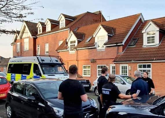 Officers attended and arrested a 27-year-old man from Portsmouth on suspicion of burglary, causing racially or religiously aggravated harassment/alarm/distress and two offences of common assault in Battenburg Avenue, Portsmouth on 28 November 2020.
Pictured: Submitted