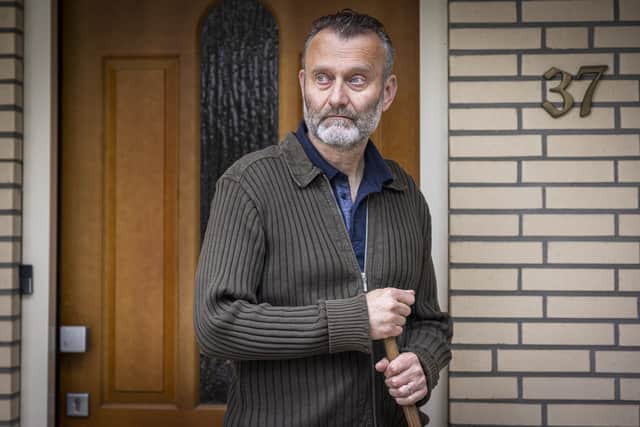 Hugh Dennis played peeping neighbour Alan in the new Channel 4 drama The Couple Next Door (Picture courtesy Channel 4)