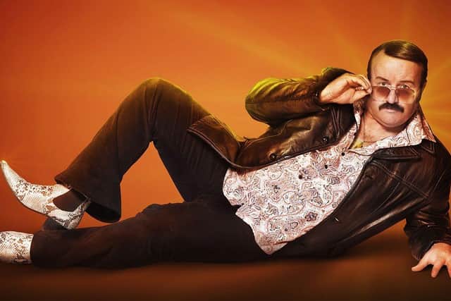 Mike Bubbins as Tony Mammoth in the new BBC sitcom