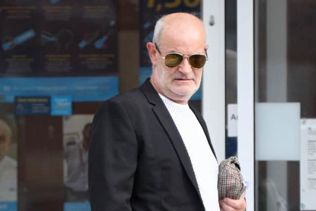 Stephen Fisher outside Portsmouth Magistrates' Court
(270820-08)