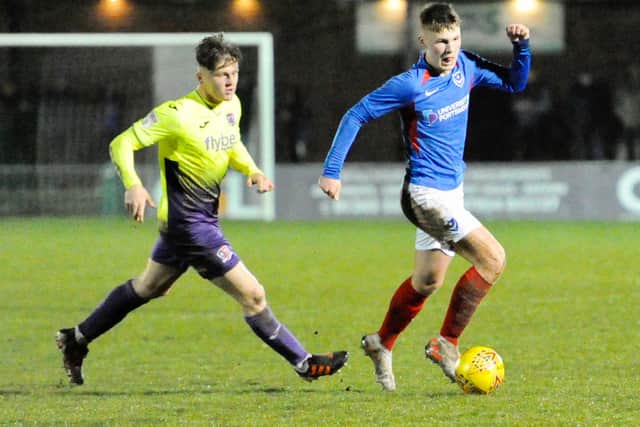 Gerard Storey, right, netted Gosport's winning penalty at Tavistock. Picture: Colin Farmery