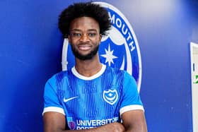 Abu Kamara has joined Pompey on a season-long loan from Norwich. Picture: Portsmouth FC