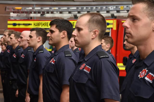 New firefighters graduating at Hampshire Fire and Rescue Service