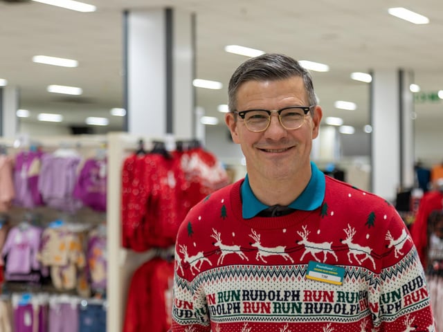 Tim Benham (Store Manager) in the new Poundland store in West Street, Fareham. Picture: Mike Cooter (091223)