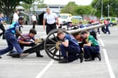 HMS Collingwood hosted the annual Junior Leaders’ Field Gun Competition on Friday, July 12, 2024.Picture: Sarah Standing (120724-1894)