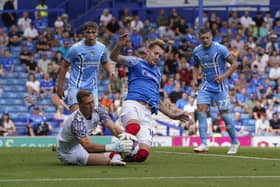 Joe Pigott was handed his Pompey debut in today's League One curtain raiser at Sheffield Wednesday. Picture: Jason Brown/ProSportsImages
