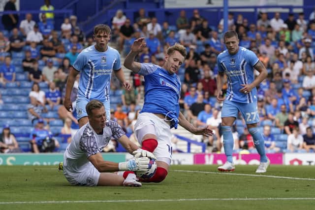 Joe Pigott was handed his Pompey debut in today's League One curtain raiser at Sheffield Wednesday. Picture: Jason Brown/ProSportsImages