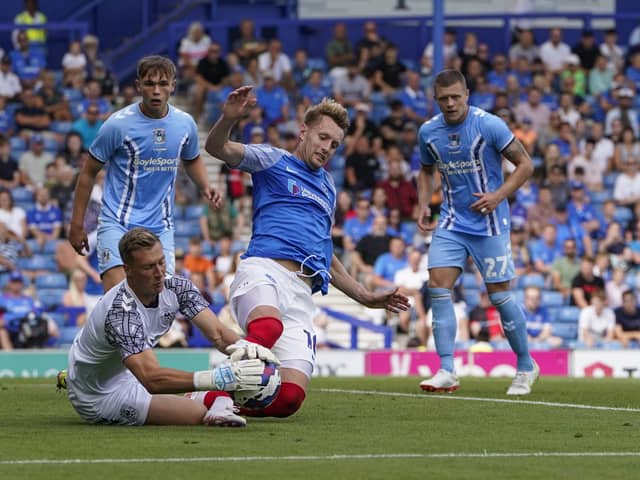 Joe Pigott was handed his Pompey debut in today's League One curtain raiser at Sheffield Wednesday. Picture: Jason Brown/ProSportsImages