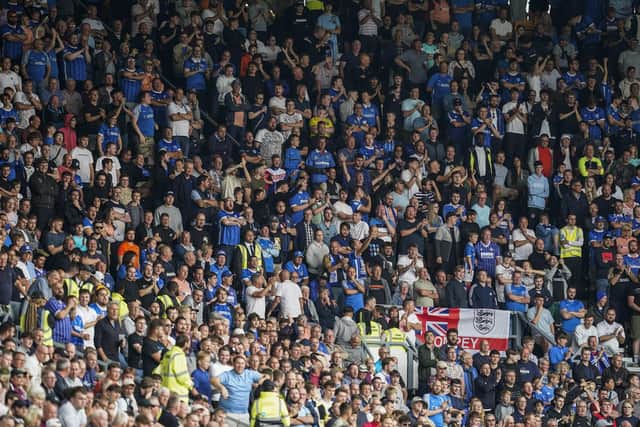 Pompey and Derby fans have taken to social media after Saturday's 1-1 draw.