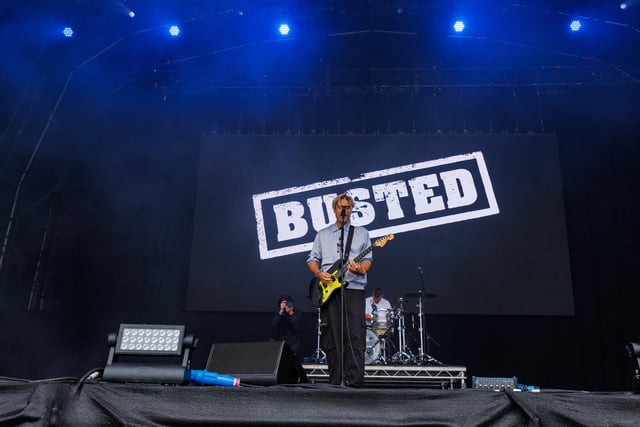 Pictured: Busted performs on Castle stage Picture:Marcin Jedrysiak