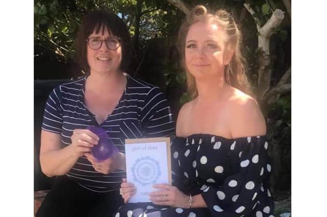 Caroline Chapman and Charlene Minifie have been creating Gifts of Hope for clients at Portsmouth Abuse and Rape Counselling Service to let them know they're not alone