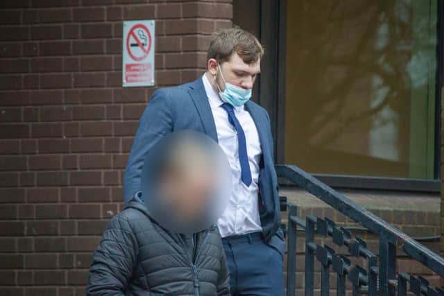 Ben Green admitted causing 80-year-old John Dognini's death by careless driving, and a charge of causing his death while driving uninsured.
Pictured outside Portsmouth Crown court on 1 February 2021.