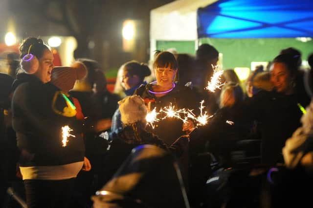 The 2018 fireworks display on Stockheath Common in Leigh Park. Picture: Sarah Standing (180814-7934)