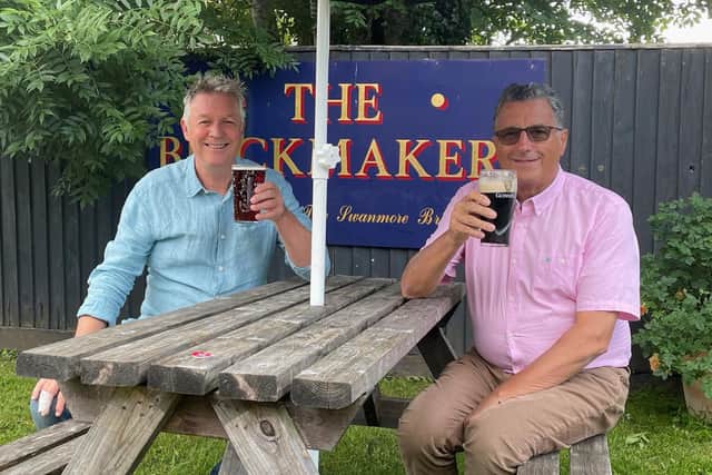 Graham Langley, 63, (left) from Bishops Waltham in Hampshire, launched into action utilising emergency training from his 20-year flight career when 66-year-old Richard Lovegrove fell ill suddenly and lost consciousness on an evening in November last year.