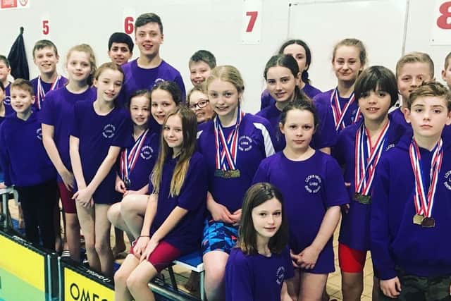 The Locks Heath swimmers at the Fareham Nomads Meet.