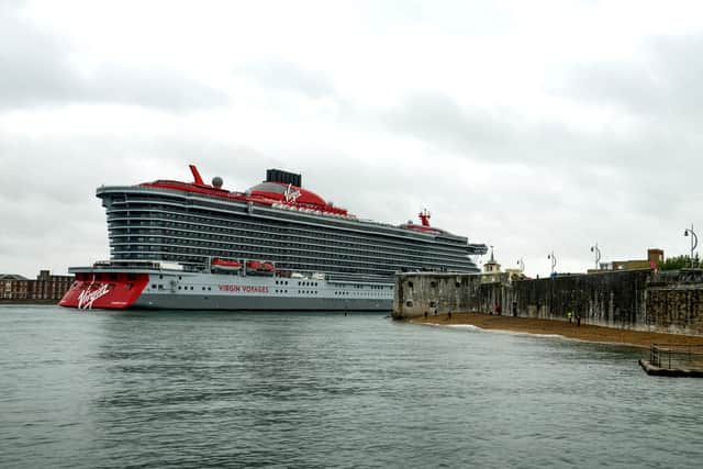The Virgin cruise ship Scarlet Lady arriving in Portsmouth taken by Daniel Haswell