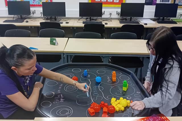College staff met students during in-school workshops at The Harbour School.