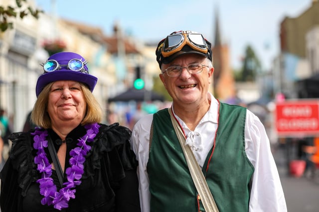 Lesley and Alan Morris. Stoke Road Festival, Gosport
Picture: Chris Moorhouse (jpns 150923-25)