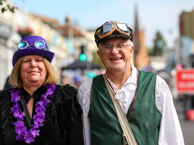 Lesley and Alan Morris. Stoke Road Festival, Gosport
Picture: Chris Moorhouse (jpns 150923-25)
