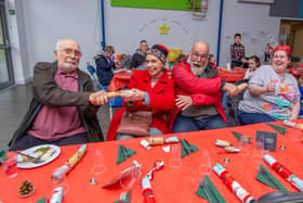 Guests enjoyed Christmas crackers and festive meal together.

Picture: Habibur Rahman