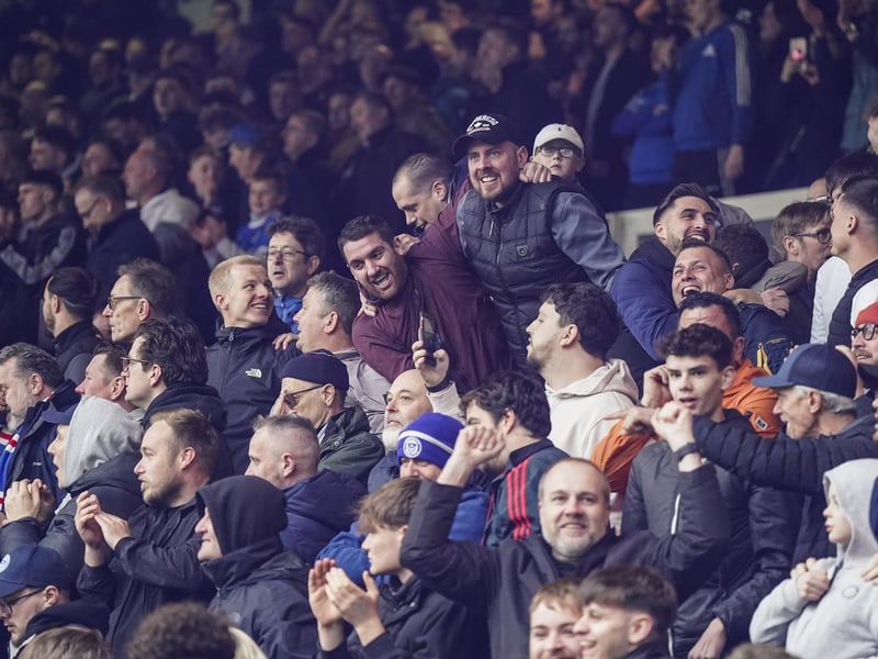 4,019 Pompey fans enjoyed the Blues' 1-0 win at Peterborough