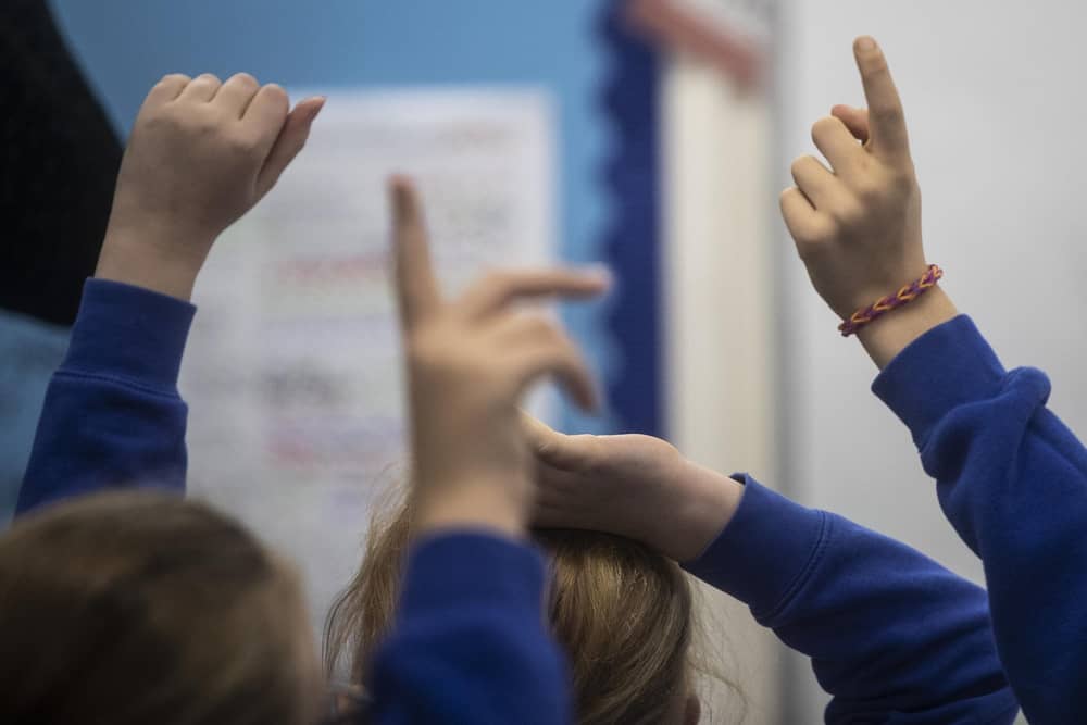 School children in a classroom. PIC: Danny Lawson/PA Wire