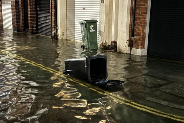 Flooded streets of Old Portsmouth last night as captured by Marcin Jedrysiak.