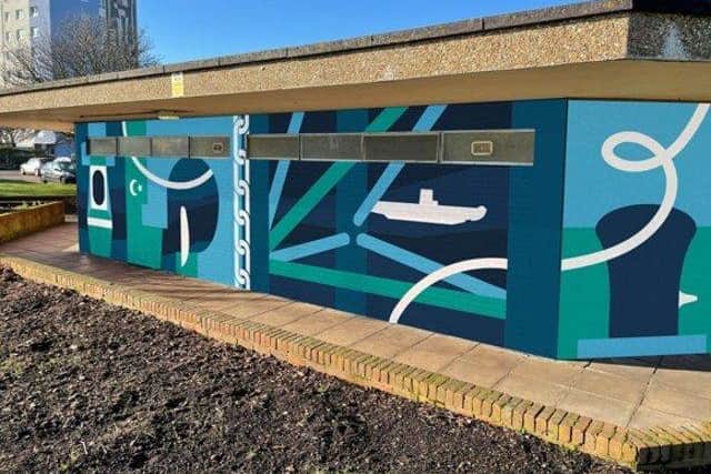How one of the murals in Gosport will look