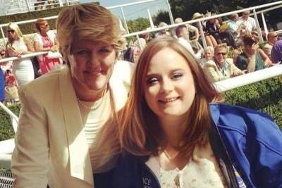 Joanna Quade with famed English broadcaster Clare Balding