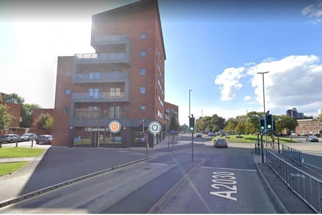 The 18-year-old victim was ambushed in Winston Churchill Avenue, at the footpath leading to Worcester Close, at 2.55pm on Monday.
