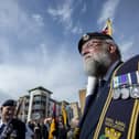 A Falklands veteran pictured in Broad Street, Old Portsmouth, during the 40th anniversary event of the war earlier this year. Photo: Peter Langdown