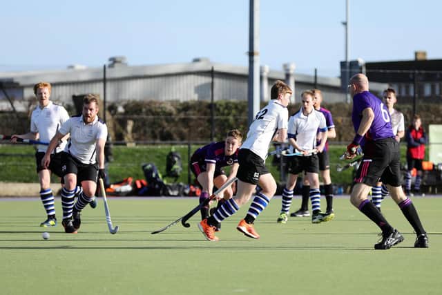 Harry Hellyer shoots during Portsmouth's Hampshire/Surrey 2 win against Southampton. Portsmouth were fourth in the table when the season was halted. Picture: Chris Moorhouse